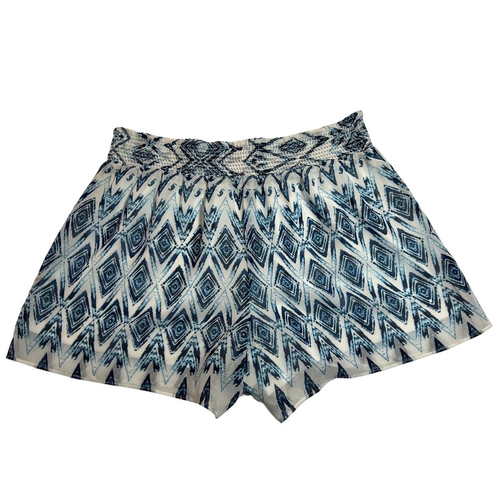 Women's High Rise Aztec Print Shorts Size X-Small Pull On Lightweight Festival